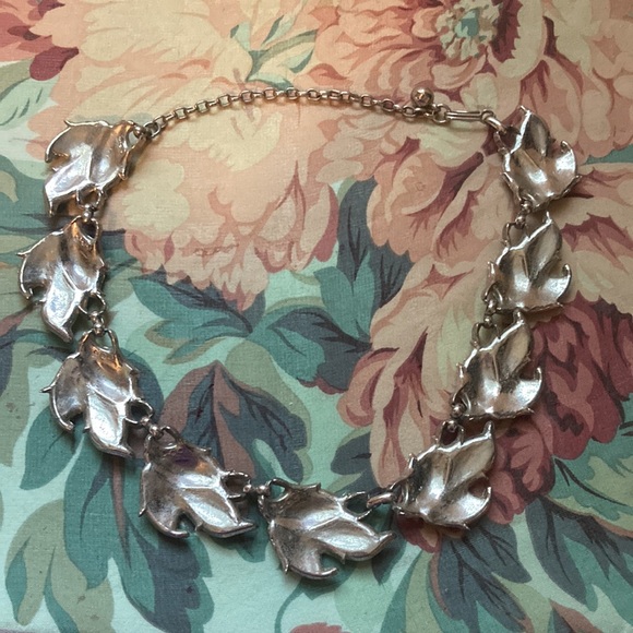 Leaf Linked Collar Necklace Cosplay Elf Druid - Picture 2 of 3